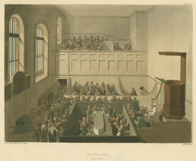 Newgate Chapel, 1809 by Pugin and Rowlandson